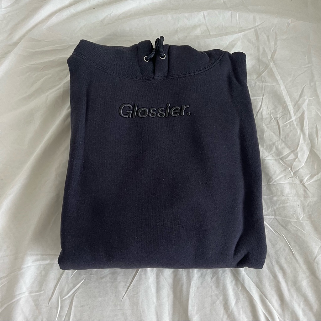 Glossier Soho Hoodie Graphite New With Tags Size Small